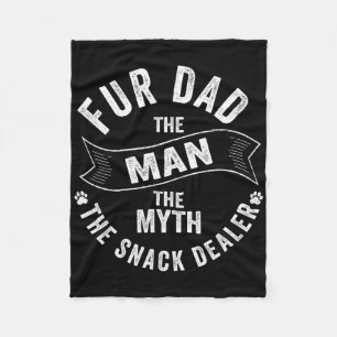 Manta Polar Fur Dad El Hombre El Mito El Gato De Perro Del Ven