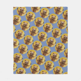 Manta Polar Furiosamente feliz de snuggled con