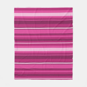 Manta Polar Fuschia stripes