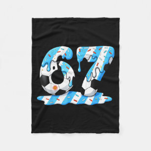 Manta Polar Fútbol 67 Bandera de Argentina Seis Siete Divertid