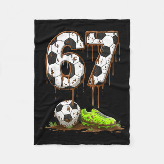 Manta Polar Fútbol 67 Seis Siete Meme Chicos Adolescentes Niño