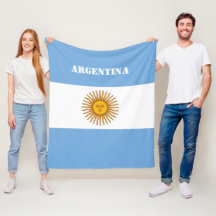 Fútbol argentino con bandera argentina