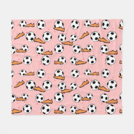 Manta Polar Fútbol - Balones y Botas Patrón sin Costuras
