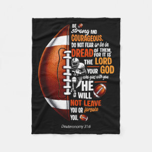 Manta Polar Fútbol Cristiano Deuteronomio 31 6 Biblia Cristian