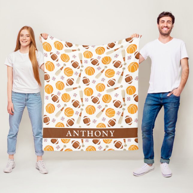 Manta Polar Fútbol deportivo, baloncesto, béisbol personalizad (In situ)