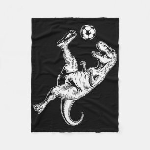 Manta Polar Fútbol Dinosaurio Niños Chicos Hombres Fútbol 