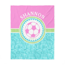 Fútbol en colores pastel tricolor con las tejas de