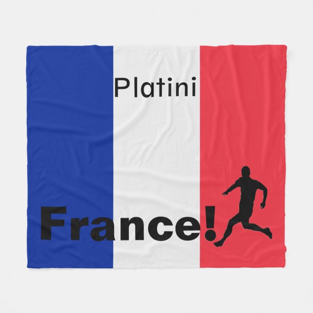 Manta Polar Fútbol Francia, personalizable (Frente (Horizontal))