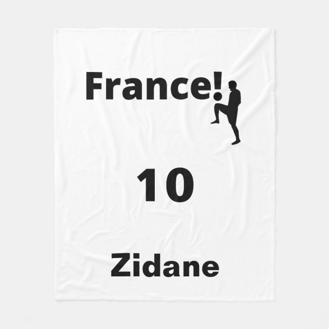 Manta Polar Fútbol Francia, personalizable (Anverso)