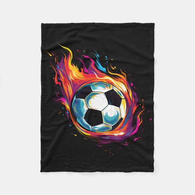 Manta Polar Fútbol Ll Colorido  (Anverso)