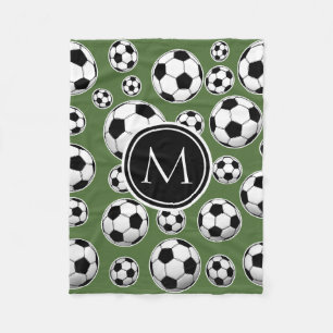 Manta Polar Fútbol monograma - Árbol superior