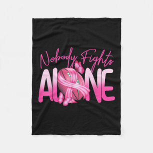 Manta Polar Fútbol rosa: nadie lucha solo contra el cáncer de 