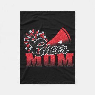 Manta Polar Fútbol Salud Mamá Roja Negro Pom Leopard 1