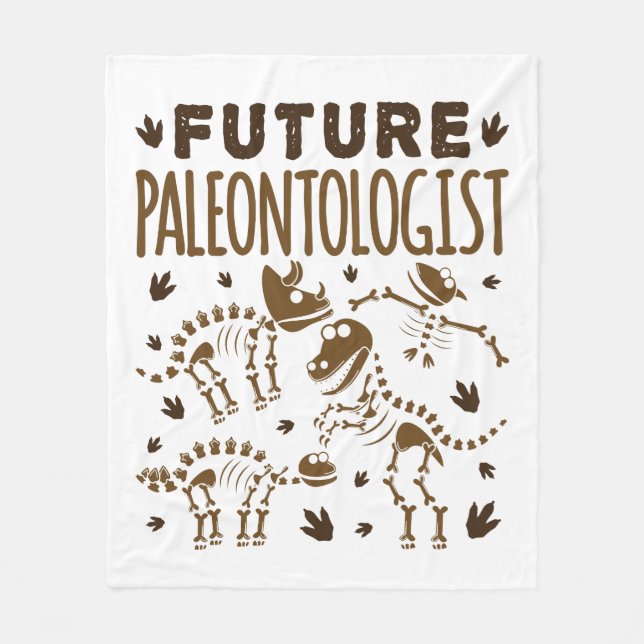 Manta Polar Futuro Paleontólogo Paleontología Dinosaurios Bone (Anverso)