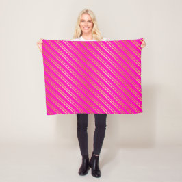 MANTA POLAR FUX GOLD STRIPTS ON PINK