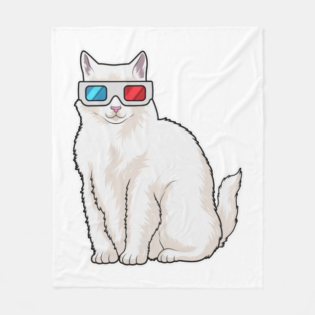 Manta Polar Gafas de gato (Anverso)