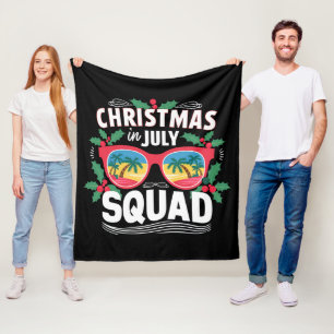 Manta Polar Gafas de sol de Navidad en julio Squad Verano Play