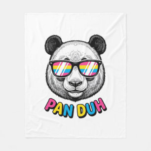 Manta Polar Gafas de sol de Panda Divertidas Camiseta de Graba