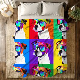 Manta Polar Gafas de sol de Pop Art Jack Russell Dog