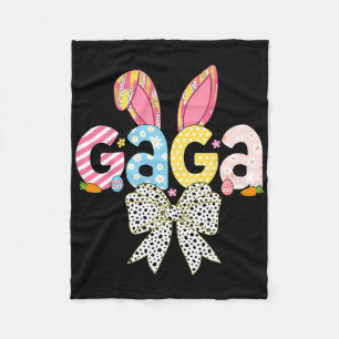 Manta Polar Gaga Easter Bunny Coquette Bow Mujeres Chicas Happ