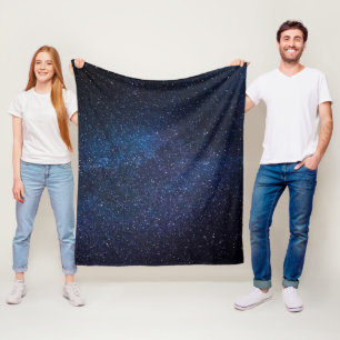 Manta Polar Galaxy Space Stars Night Sky Celestial Navy Blue