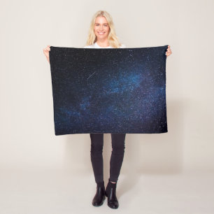 Manta Polar Galaxy Space Stars Night Sky Celestial Navy Blue
