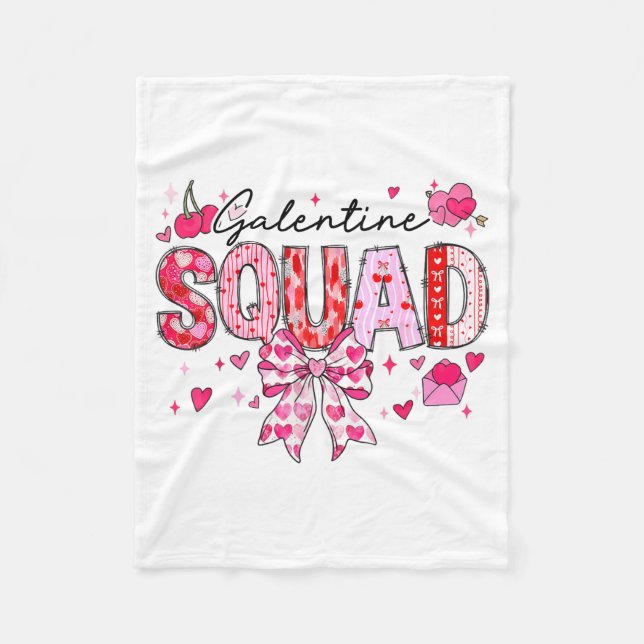 Manta Polar Galentines Day Women Galentines Squad Funny Valent (Anverso)