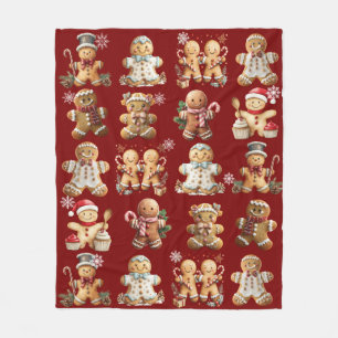 Manta Polar Galletas de jengibre Adorables niños y niñas