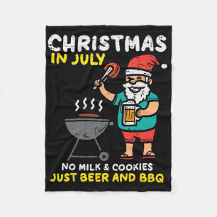 Manta Polar Galletas Sin Leche De Santa Solo Bbq Navidad Diver