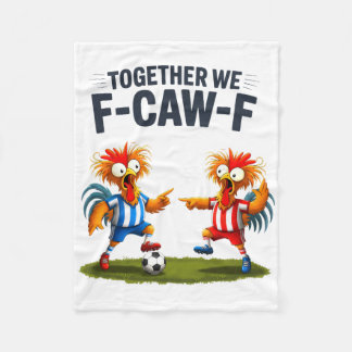 Manta Polar Gallina divertida gallo Fcawf fútbol pollo Fa