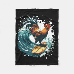 Manta Polar Gallo Surfista Animal Deporte Surfista 