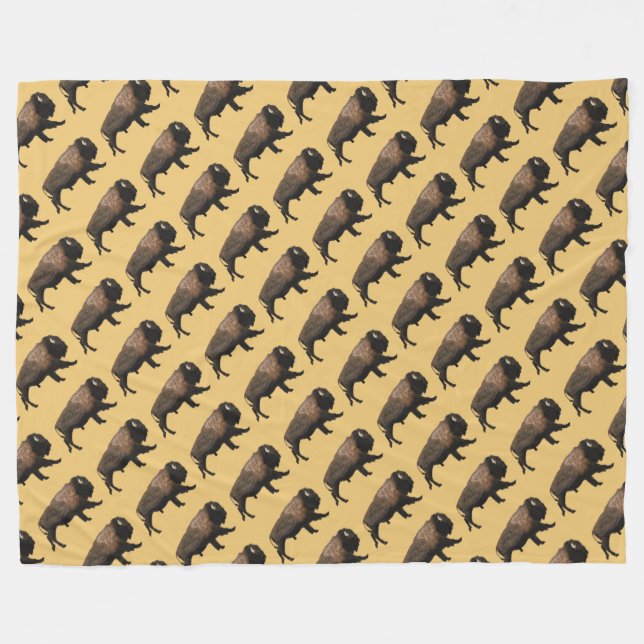 Manta Polar Galloping Bison (Frente (Horizontal))