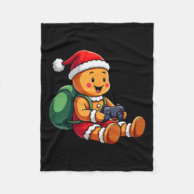 Manta Polar Gamer Christmas Pajamas Kids Boys Christmas Ginger (Anverso)