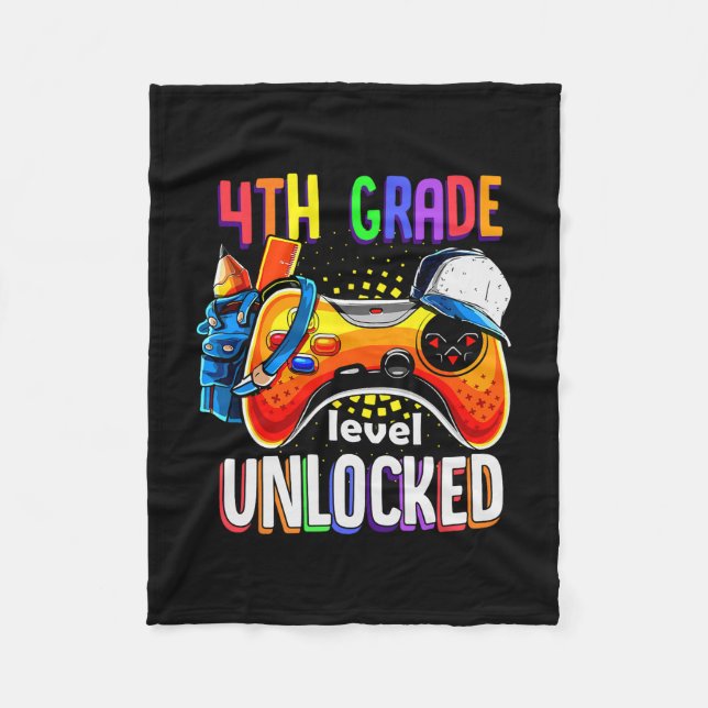 Manta Polar Gamer Ck To School Gamepad 4th Fourth Grade Level  (Anverso)