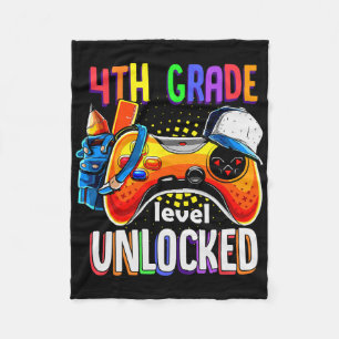 Manta Polar Gamer Ck To School Gamepad nivel de 4to cuarto gra