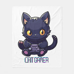Manta Polar Gamer de gatos