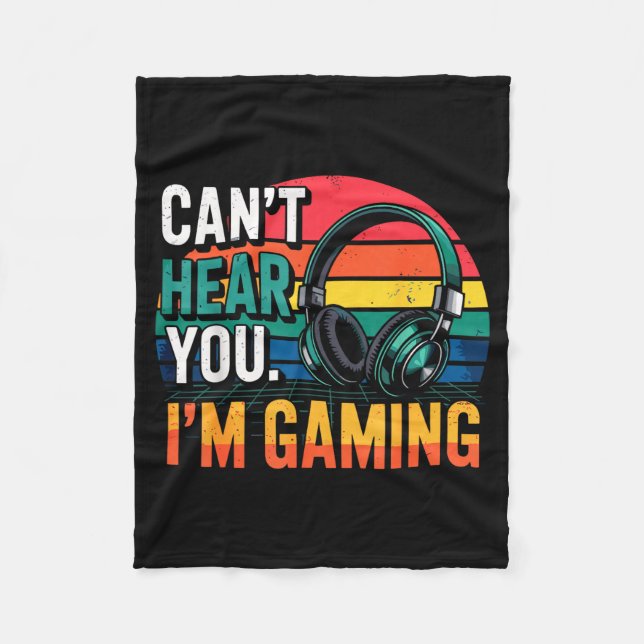 Manta Polar Gamer Funny Can't Hear You I'm Gaming  (Anverso)