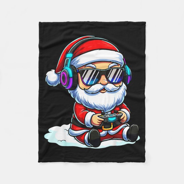 Manta Polar Gamer Santa Video Game Christmas Gaming  (Anverso)