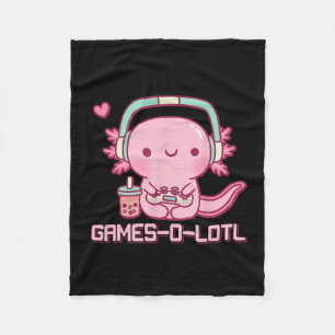 Manta Polar Gamesolotl Axolotl Videojuegos Kawaii Anime Jugado
