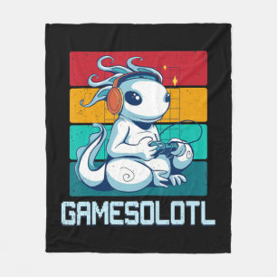 Manta Polar Gamesolotl Cute Axolotl Video Gamer Kawaii Anime B