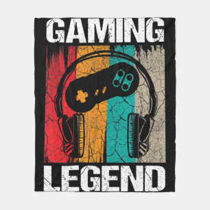 Manta Polar Gaming Legend Gamer Videojuegos Regalos de época N