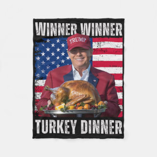 Manta Polar Ganador Ganador Cena De Pavo Humor Divertido Trump