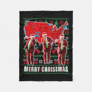 Manta Polar Ganador Navidad cena Santa Trump fea sw