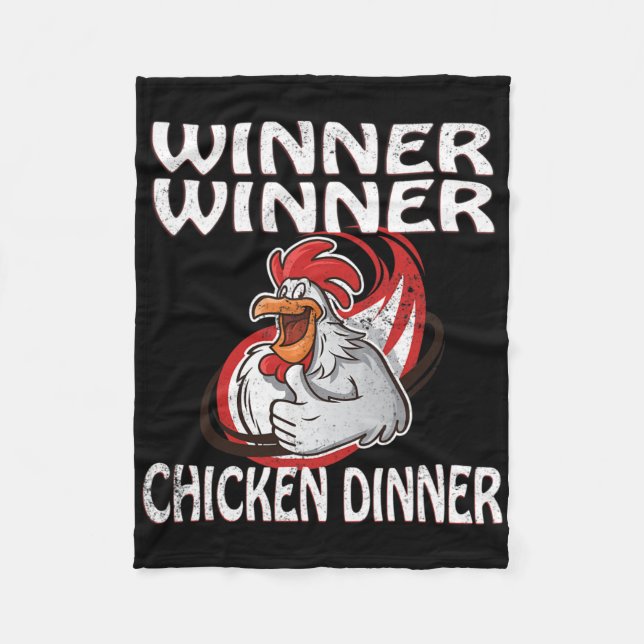 Manta Polar Ganador Perdedor Video Game Chicken Dinner Player (Anverso)