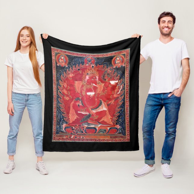 Manta Polar Ganapati rojo, danza medieval tibetana (In situ)