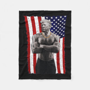 Manta Polar Gangster a favor de Donald Trump tatuaje republica