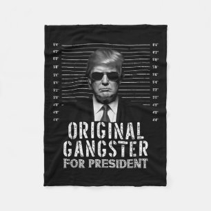 Manta Polar Gangster original del presidente Donald Trump Mugs