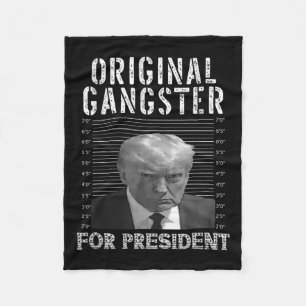 Manta Polar Gangster por el presidente Donald Trump 2024 Patri