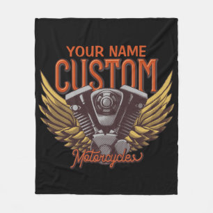 Manta Polar Garaje de motocicleta personalizada Eagle Wings Bi