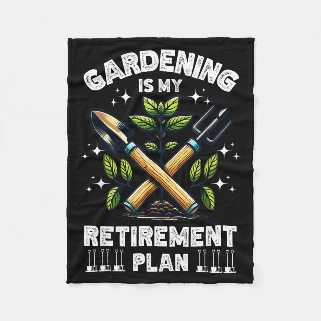 Manta Polar Gardening Is My Retirement Plan Funny For Garden L (Anverso)